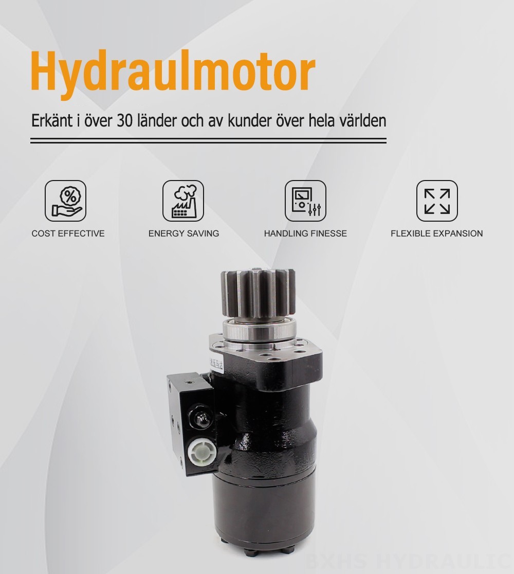 BMR_Cykloid Hydraulmotor 50 cc/varv 38 L/min Hydraulmotor